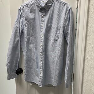 Sonoma Classic Striped Button-Down Shirt for Men, Size LT